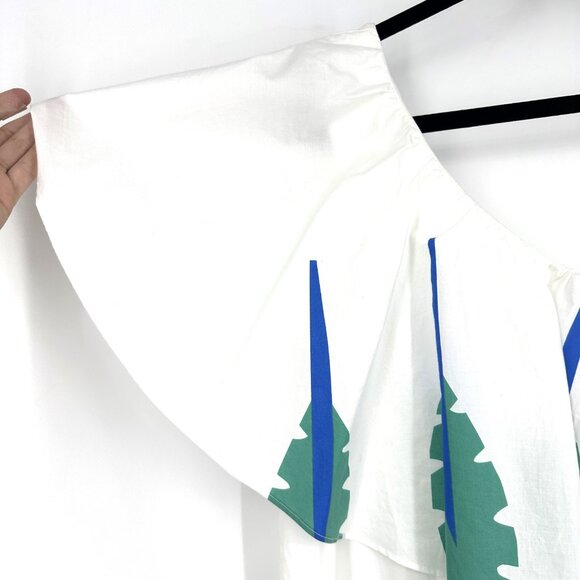 NWT Anthropologie Corey Lynn Calter One‎ Shoulder Caline Cotton Mini Dress Small - Picture 3 of 8